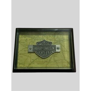 Vintage Hallmark Harley Davidson Motor Plastic Bar & Shield Logo /Paper weight *